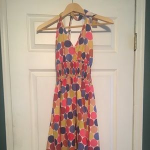 Anthropologie Polka Dot Halter Dress. NWT Size 6